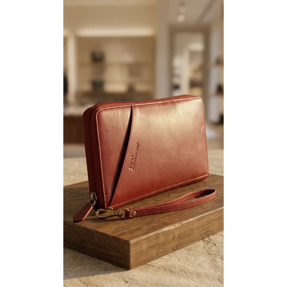 Derek Alexander Oxblood red Genuine leather Wallet | Sz OS